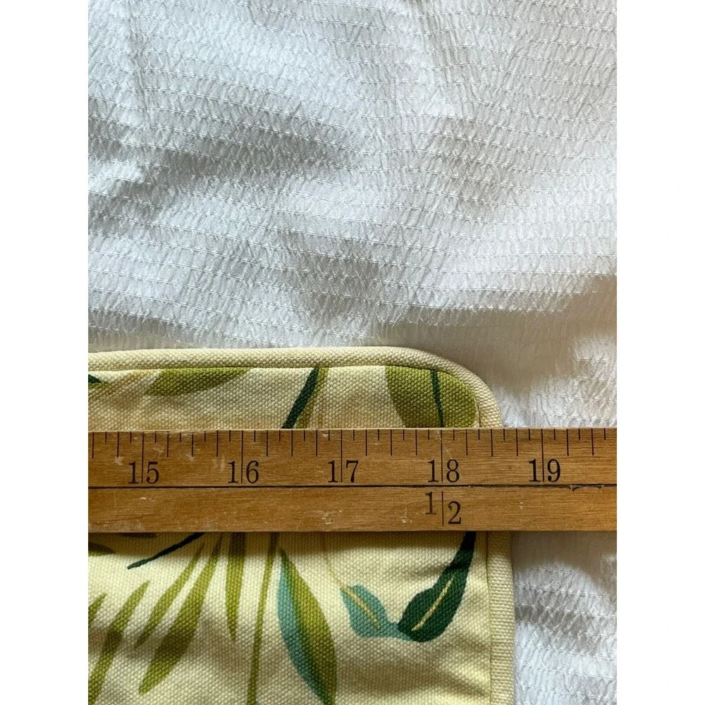 Crate & Barrel Yellow Tropical Flower Sq Pillow Sham 18” X18”